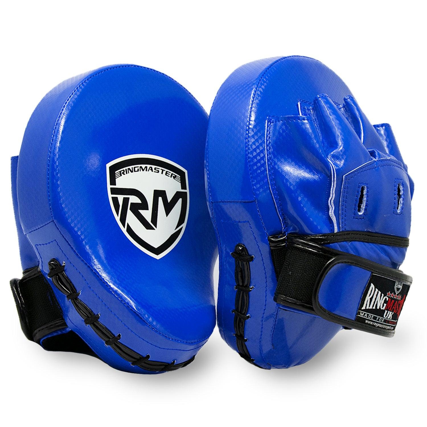 RingMaster Sports Ultralight Focus Pads Carbon Leather One Size Blue