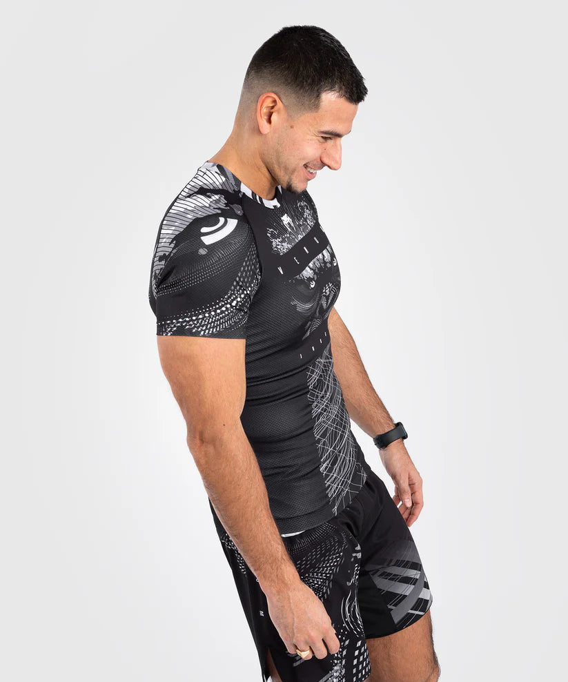 Venum Gorilla Jungle Rashguards Short Sleeves - Black/White iamge 2