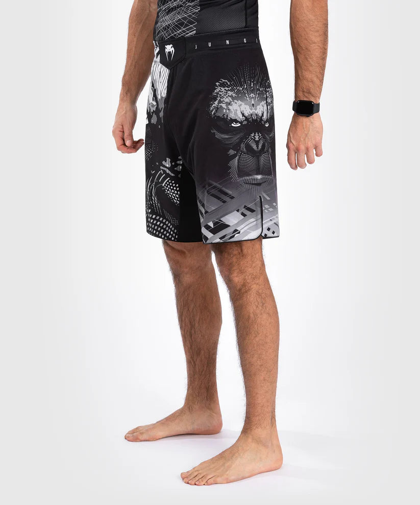 Venum Gorilla Jungle Fight short - Black/White Image 2