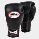 BGLL1 Twins Lace-up Boxing Gloves Black Image 1