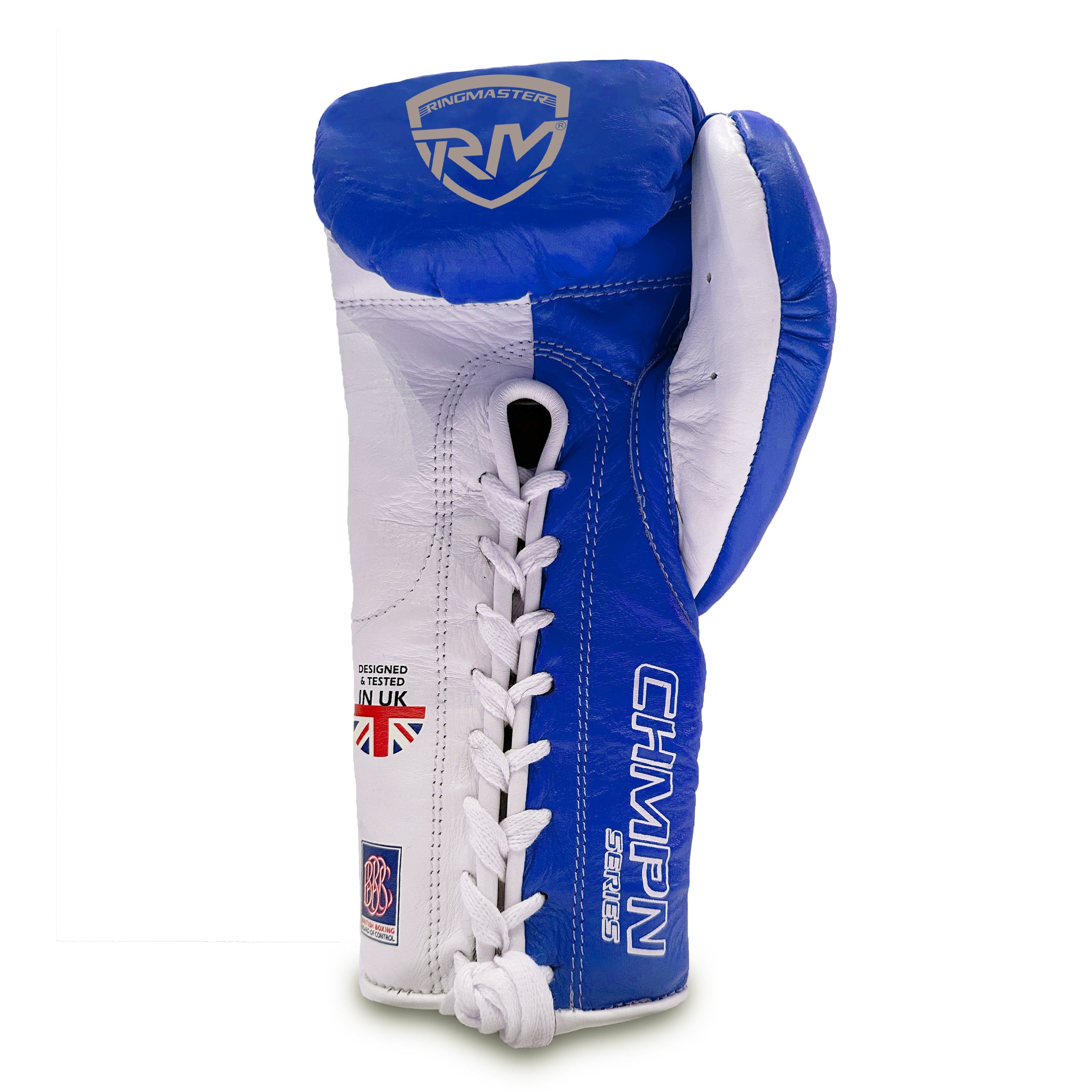 RingMaster Sports BBBofC Approved Pro Fight  CHMPN Series Gloves Blue Image 2