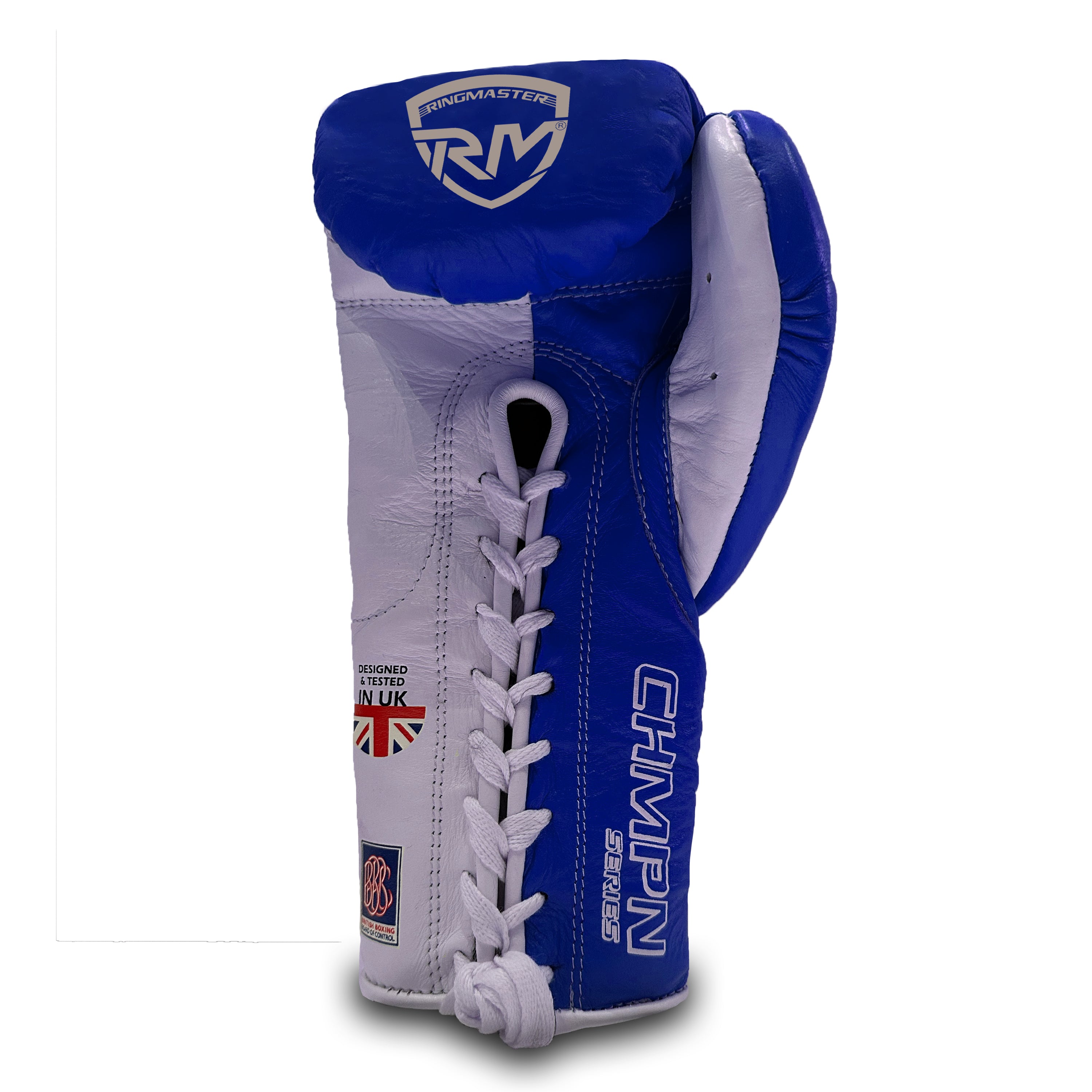 RingMaster Sports BBBofC Approved Pro Fight  CHMPN Series Gloves Blue Image 2