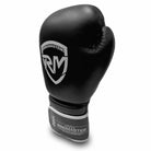 Side view RingMaster Sports Boxing Gloves Champion Series IBA Styled Genuine Leather Black