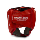 Back View Ringmaster Head guard Boxing, Best boxing head guard, boxing head guard uk, MMA head guard, boxing headgear, Martial Arts head guard, boxing head guard open face, Boxing head guard for sale, face guard boxing, Red Head guard Boxing, RingMaster Sports Open Face Boxing HeadGuard Synthetic Leather Red Image 6