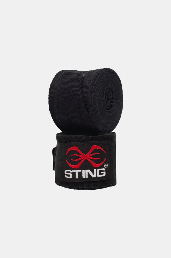 Sting Elasticised Hand Wraps 4.5m black