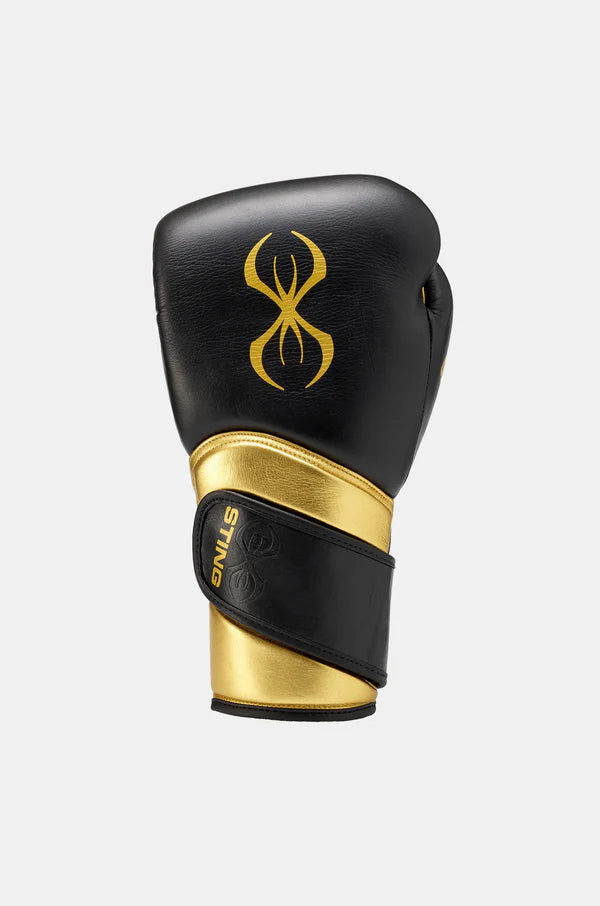 Sting Viper X Boxing Gloves - Velcro Black/Gold image 2