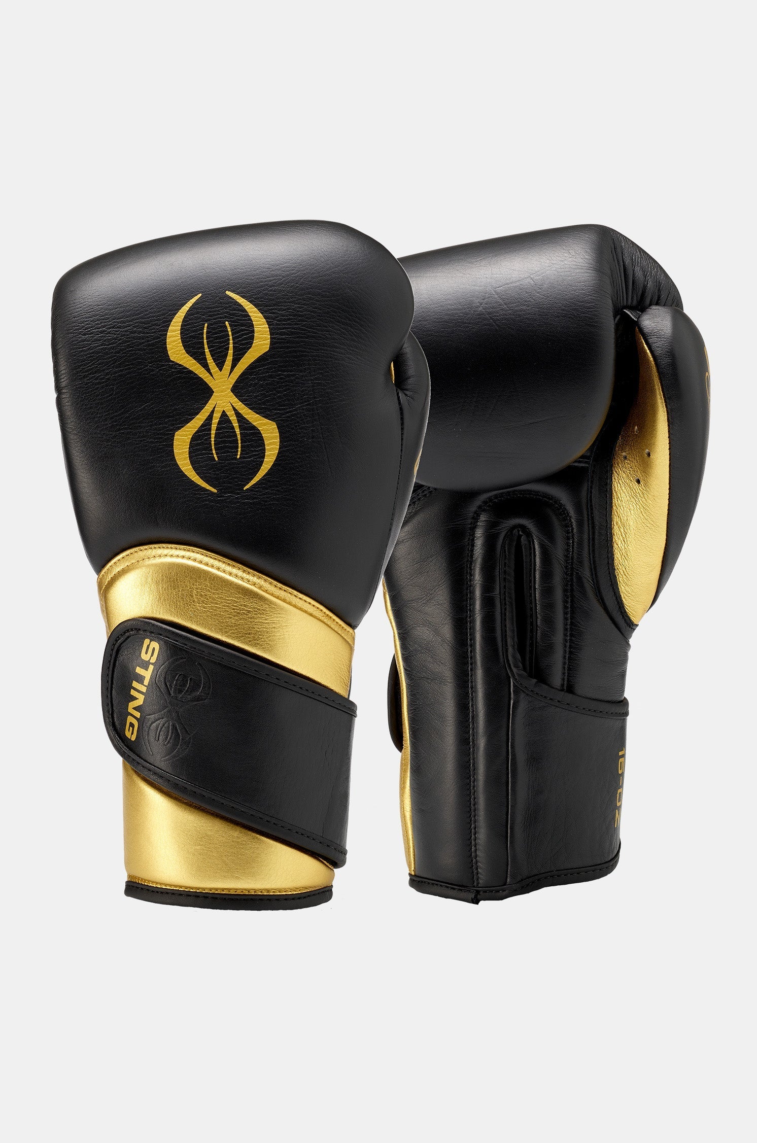 Sting Viper X Boxing Gloves - Velcro Black/Gold image 1