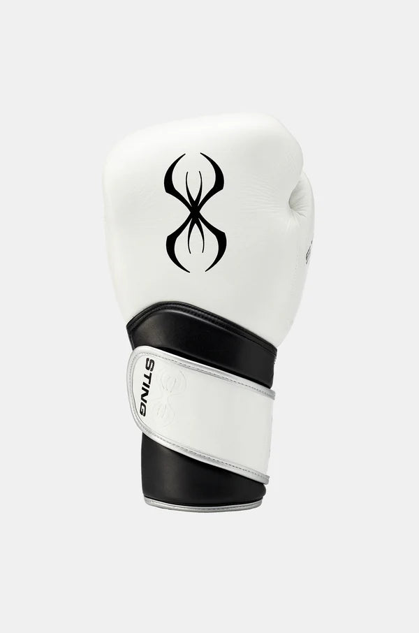 Sting Viper X Boxing Gloves - Velcro White/Black/Silver image 2