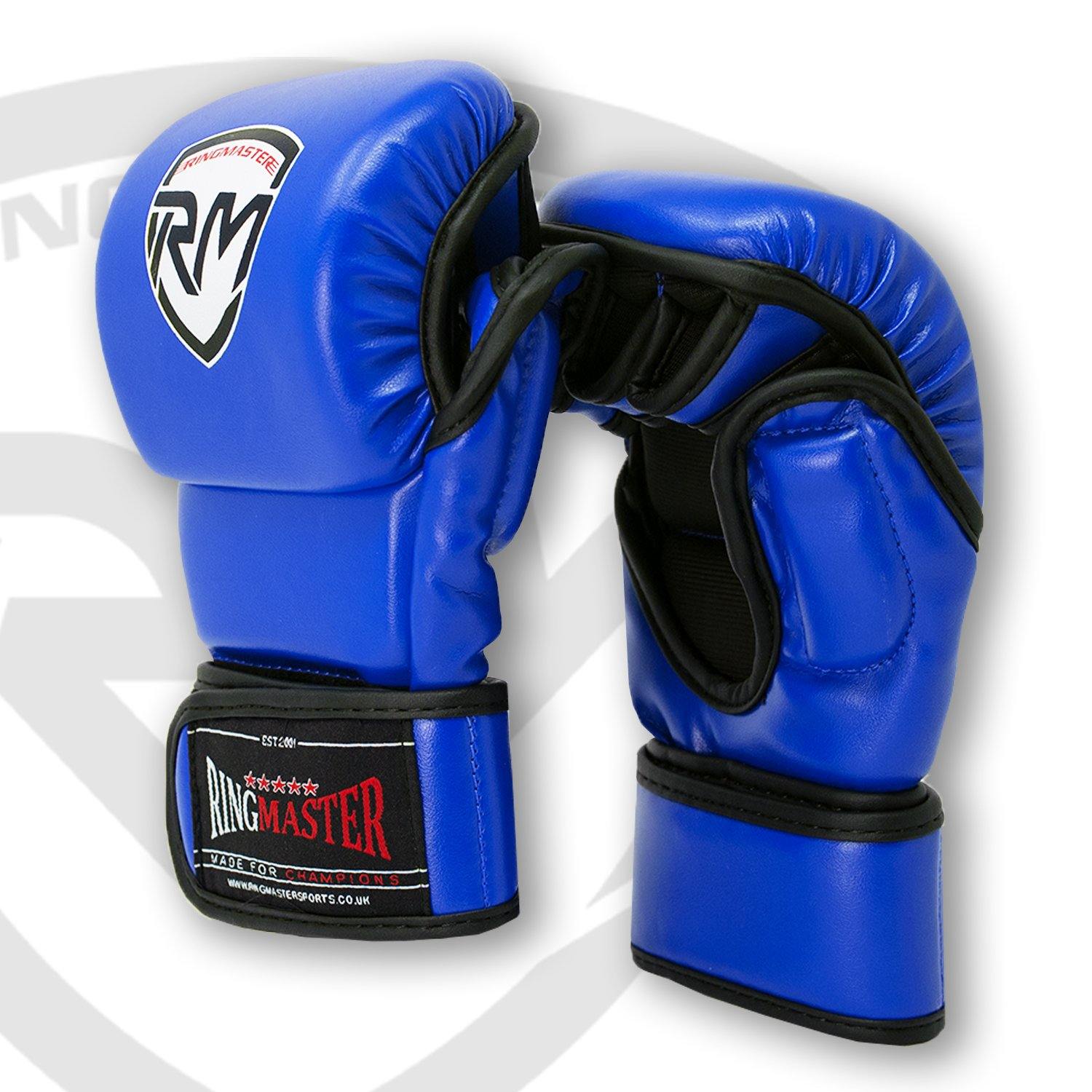 RingMaster Sports Warrior Series MMA Gloves 8oz Blue